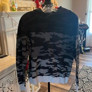 Express Camouflage Hooded Sweater